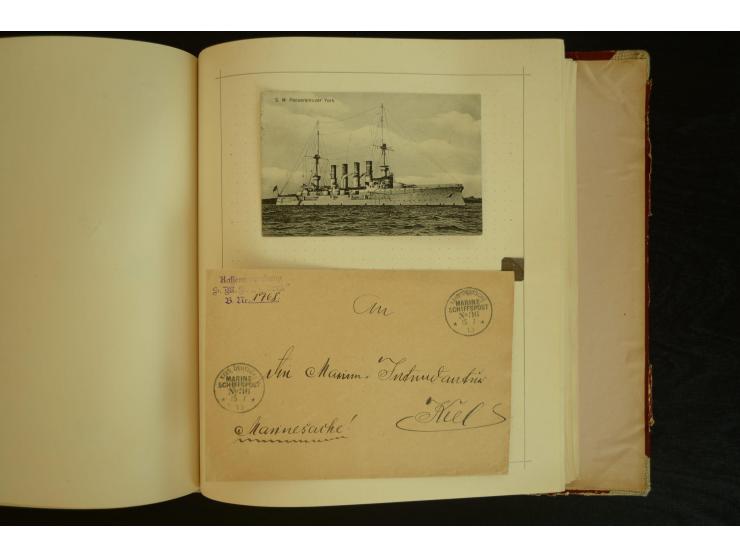 1896/1918, umfangreiche Sammlung mit über 670 Briefen, Karten und Ganzsachen, dabei viel frühe Post inkl. Post aus den Koloni