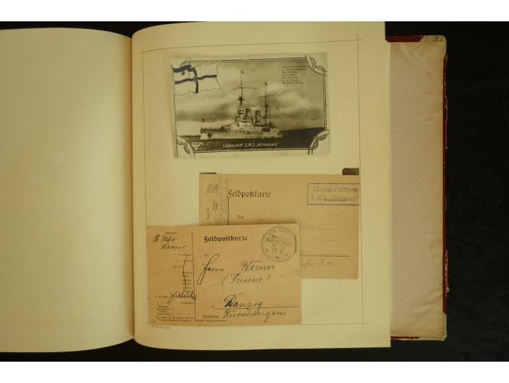 1896/1918, umfangreiche Sammlung mit über 670 Briefen, Karten und Ganzsachen, dabei viel frühe Post inkl. Post aus den Koloni