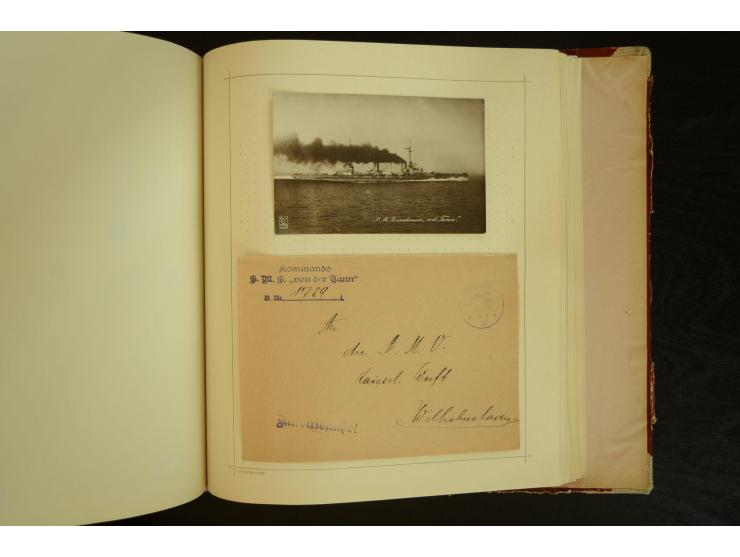 1896/1918, umfangreiche Sammlung mit über 670 Briefen, Karten und Ganzsachen, dabei viel frühe Post inkl. Post aus den Koloni