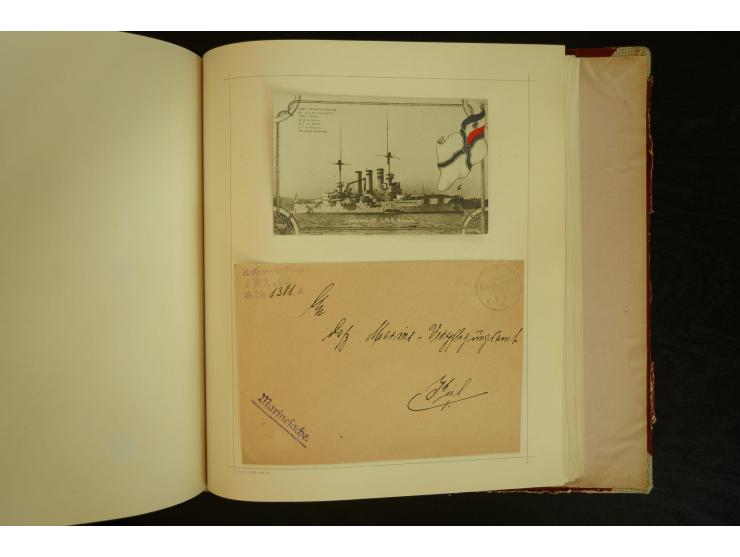 1896/1918, umfangreiche Sammlung mit über 670 Briefen, Karten und Ganzsachen, dabei viel frühe Post inkl. Post aus den Koloni