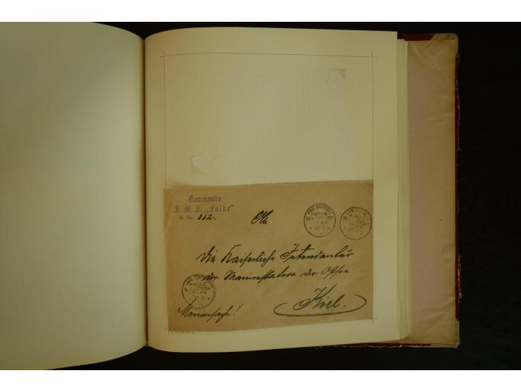 1896/1918, umfangreiche Sammlung mit über 670 Briefen, Karten und Ganzsachen, dabei viel frühe Post inkl. Post aus den Koloni