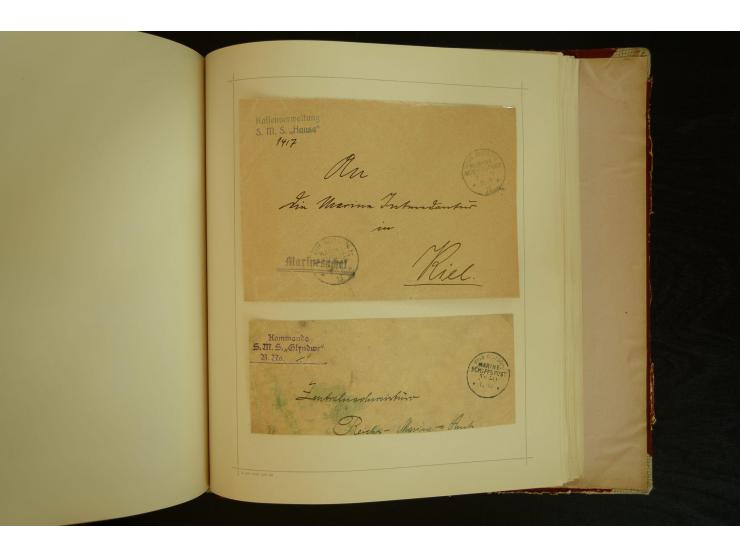 1896/1918, umfangreiche Sammlung mit über 670 Briefen, Karten und Ganzsachen, dabei viel frühe Post inkl. Post aus den Koloni