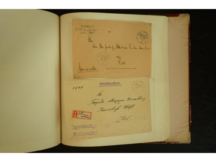 1896/1918, umfangreiche Sammlung mit über 670 Briefen, Karten und Ganzsachen, dabei viel frühe Post inkl. Post aus den Koloni