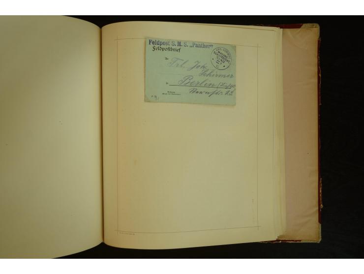1896/1918, umfangreiche Sammlung mit über 670 Briefen, Karten und Ganzsachen, dabei viel frühe Post inkl. Post aus den Koloni