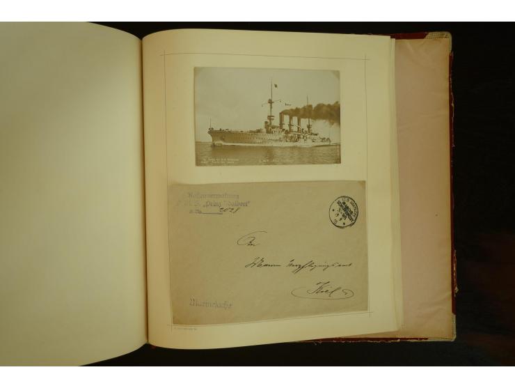 1896/1918, umfangreiche Sammlung mit über 670 Briefen, Karten und Ganzsachen, dabei viel frühe Post inkl. Post aus den Koloni