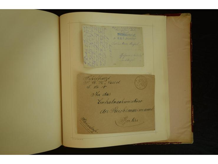 1896/1918, umfangreiche Sammlung mit über 670 Briefen, Karten und Ganzsachen, dabei viel frühe Post inkl. Post aus den Koloni