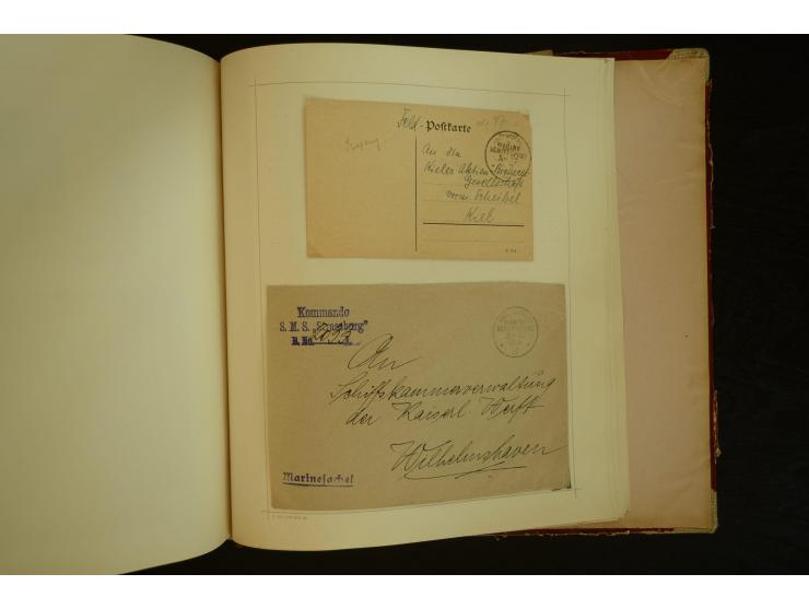 1896/1918, umfangreiche Sammlung mit über 670 Briefen, Karten und Ganzsachen, dabei viel frühe Post inkl. Post aus den Koloni