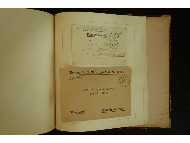 1896/1918, umfangreiche Sammlung mit über 670 Briefen, Karten und Ganzsachen, dabei viel frühe Post inkl. Post aus den Koloni