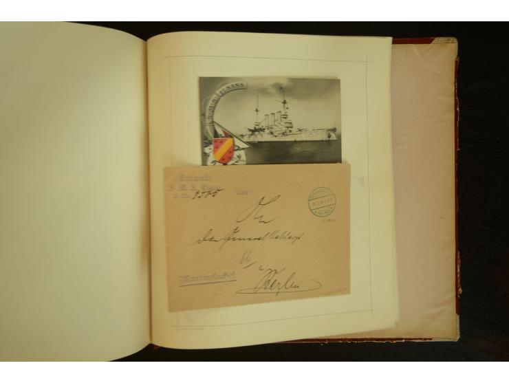 1896/1918, umfangreiche Sammlung mit über 670 Briefen, Karten und Ganzsachen, dabei viel frühe Post inkl. Post aus den Koloni