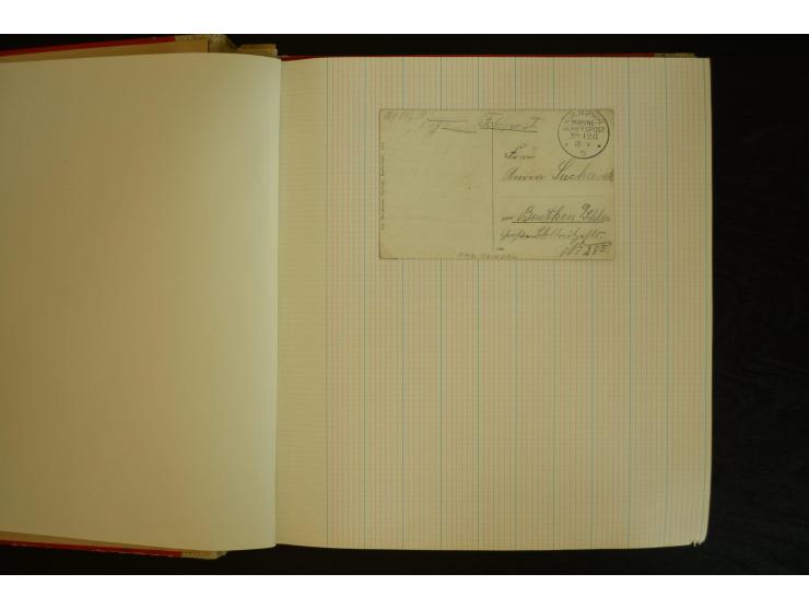 1896/1918, umfangreiche Sammlung mit über 670 Briefen, Karten und Ganzsachen, dabei viel frühe Post inkl. Post aus den Koloni
