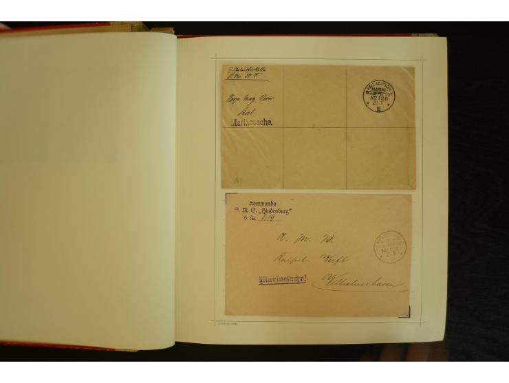 1896/1918, umfangreiche Sammlung mit über 670 Briefen, Karten und Ganzsachen, dabei viel frühe Post inkl. Post aus den Koloni