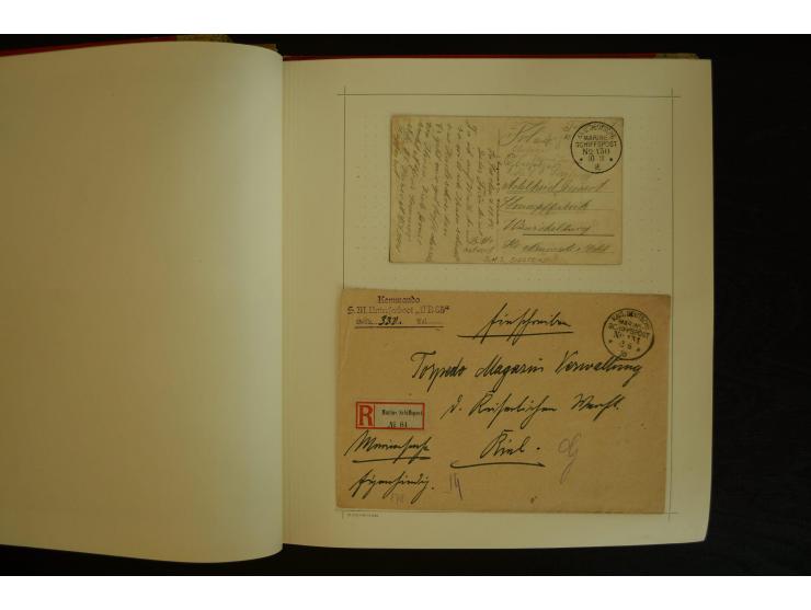 1896/1918, umfangreiche Sammlung mit über 670 Briefen, Karten und Ganzsachen, dabei viel frühe Post inkl. Post aus den Koloni