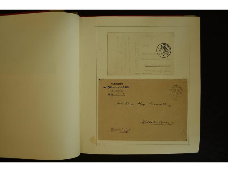 1896/1918, umfangreiche Sammlung mit über 670 Briefen, Karten und Ganzsachen, dabei viel frühe Post inkl. Post aus den Koloni