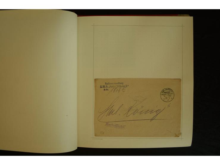 1896/1918, umfangreiche Sammlung mit über 670 Briefen, Karten und Ganzsachen, dabei viel frühe Post inkl. Post aus den Koloni