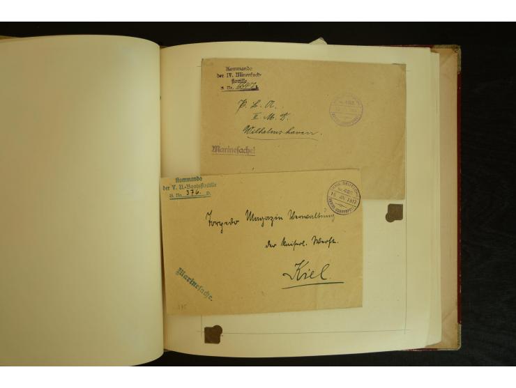 1896/1918, umfangreiche Sammlung mit über 670 Briefen, Karten und Ganzsachen, dabei viel frühe Post inkl. Post aus den Koloni