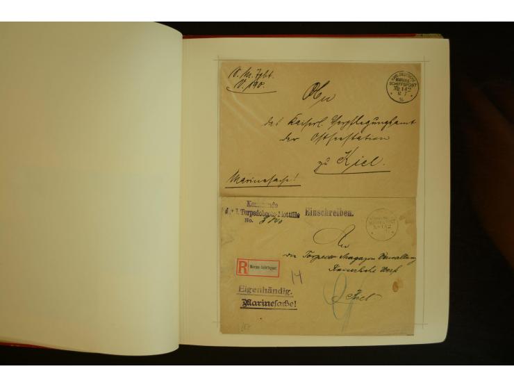 1896/1918, umfangreiche Sammlung mit über 670 Briefen, Karten und Ganzsachen, dabei viel frühe Post inkl. Post aus den Koloni