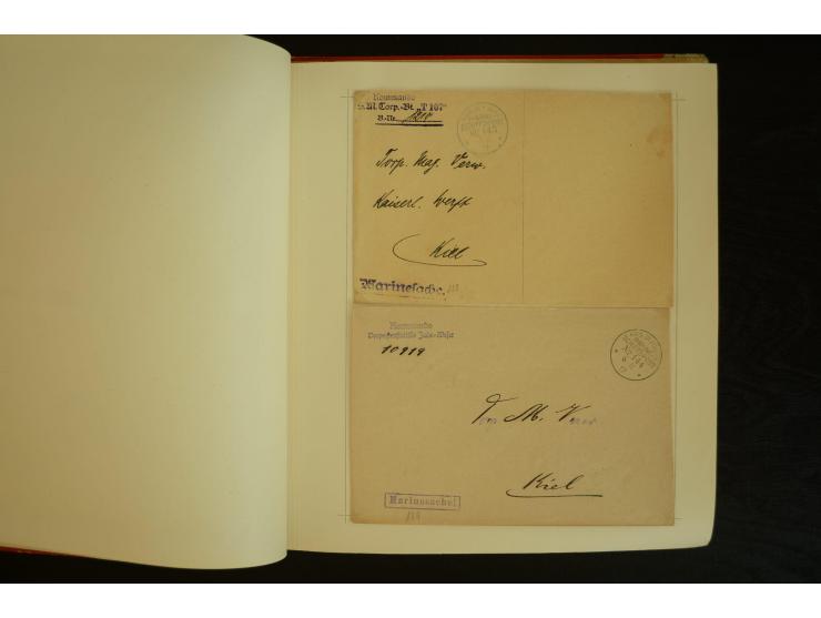 1896/1918, umfangreiche Sammlung mit über 670 Briefen, Karten und Ganzsachen, dabei viel frühe Post inkl. Post aus den Koloni