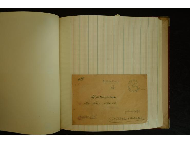 1896/1918, umfangreiche Sammlung mit über 670 Briefen, Karten und Ganzsachen, dabei viel frühe Post inkl. Post aus den Koloni