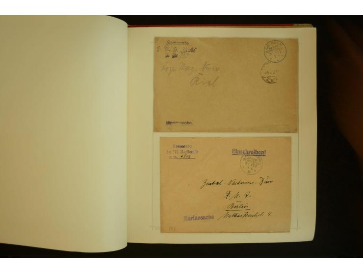 1896/1918, umfangreiche Sammlung mit über 670 Briefen, Karten und Ganzsachen, dabei viel frühe Post inkl. Post aus den Koloni
