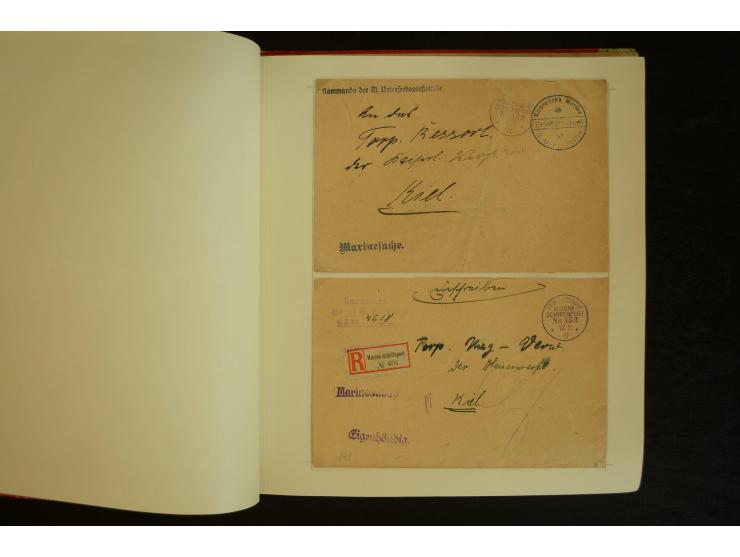 1896/1918, umfangreiche Sammlung mit über 670 Briefen, Karten und Ganzsachen, dabei viel frühe Post inkl. Post aus den Koloni