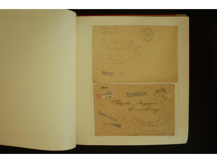 1896/1918, umfangreiche Sammlung mit über 670 Briefen, Karten und Ganzsachen, dabei viel frühe Post inkl. Post aus den Koloni