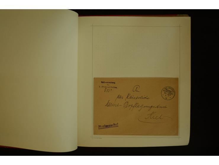 1896/1918, umfangreiche Sammlung mit über 670 Briefen, Karten und Ganzsachen, dabei viel frühe Post inkl. Post aus den Koloni