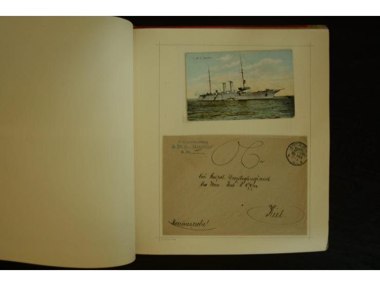 1896/1918, umfangreiche Sammlung mit über 670 Briefen, Karten und Ganzsachen, dabei viel frühe Post inkl. Post aus den Koloni
