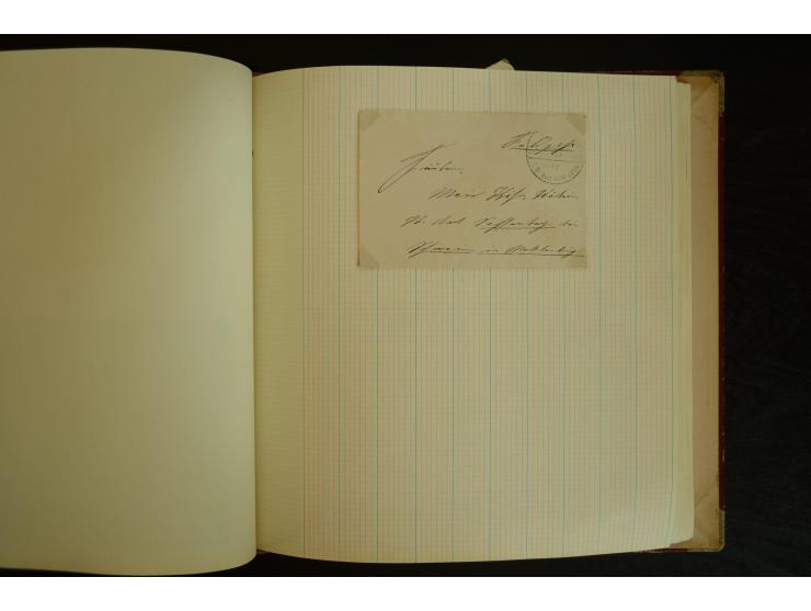 1896/1918, umfangreiche Sammlung mit über 670 Briefen, Karten und Ganzsachen, dabei viel frühe Post inkl. Post aus den Koloni