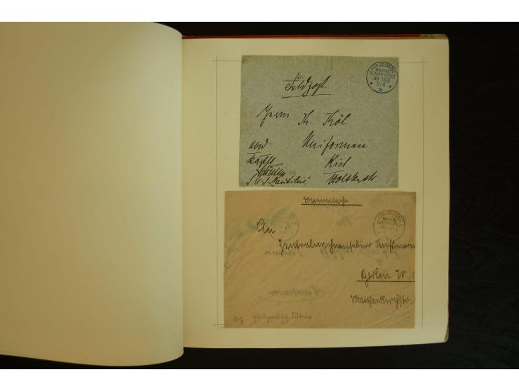 1896/1918, umfangreiche Sammlung mit über 670 Briefen, Karten und Ganzsachen, dabei viel frühe Post inkl. Post aus den Koloni