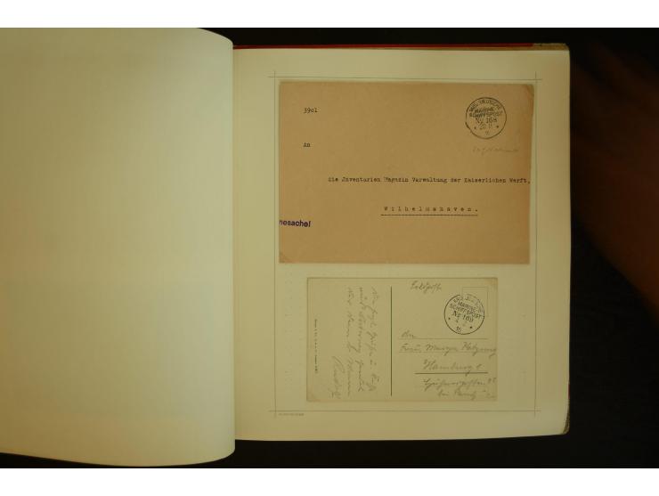 1896/1918, umfangreiche Sammlung mit über 670 Briefen, Karten und Ganzsachen, dabei viel frühe Post inkl. Post aus den Koloni