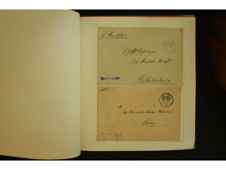 1896/1918, umfangreiche Sammlung mit über 670 Briefen, Karten und Ganzsachen, dabei viel frühe Post inkl. Post aus den Koloni