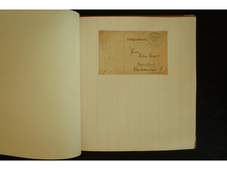 1896/1918, umfangreiche Sammlung mit über 670 Briefen, Karten und Ganzsachen, dabei viel frühe Post inkl. Post aus den Koloni