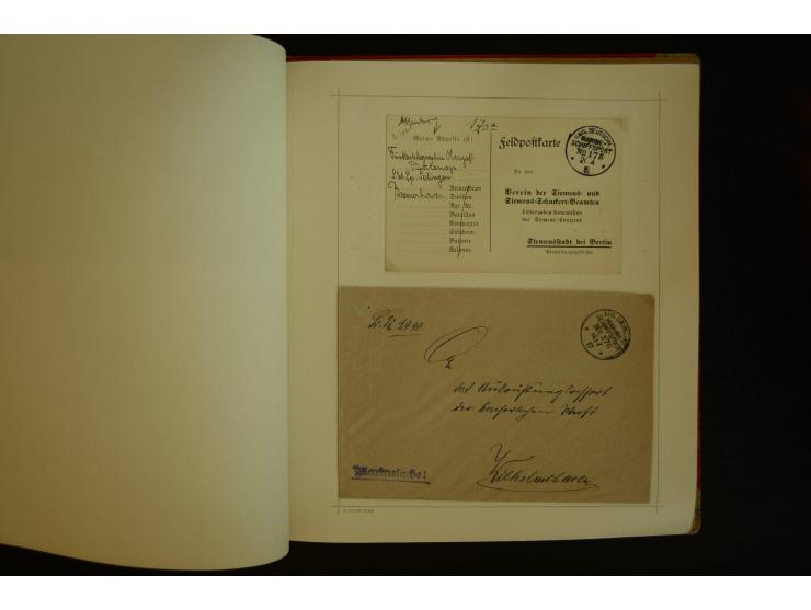 1896/1918, umfangreiche Sammlung mit über 670 Briefen, Karten und Ganzsachen, dabei viel frühe Post inkl. Post aus den Koloni