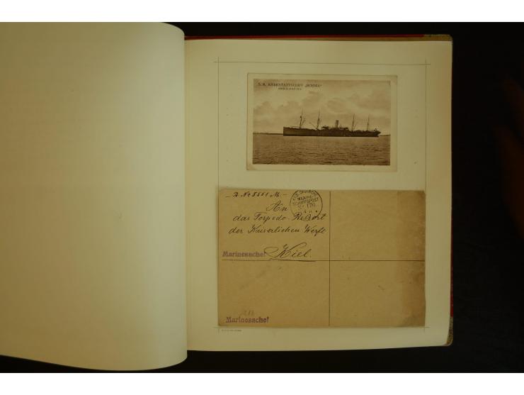 1896/1918, umfangreiche Sammlung mit über 670 Briefen, Karten und Ganzsachen, dabei viel frühe Post inkl. Post aus den Koloni
