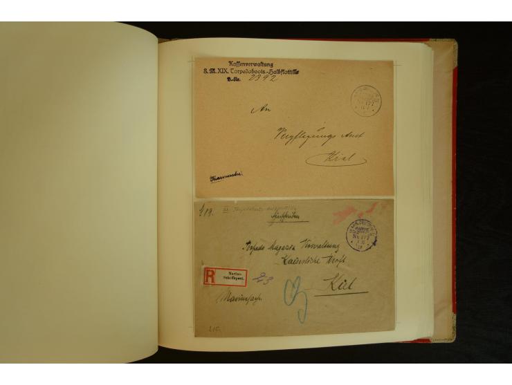 1896/1918, umfangreiche Sammlung mit über 670 Briefen, Karten und Ganzsachen, dabei viel frühe Post inkl. Post aus den Koloni