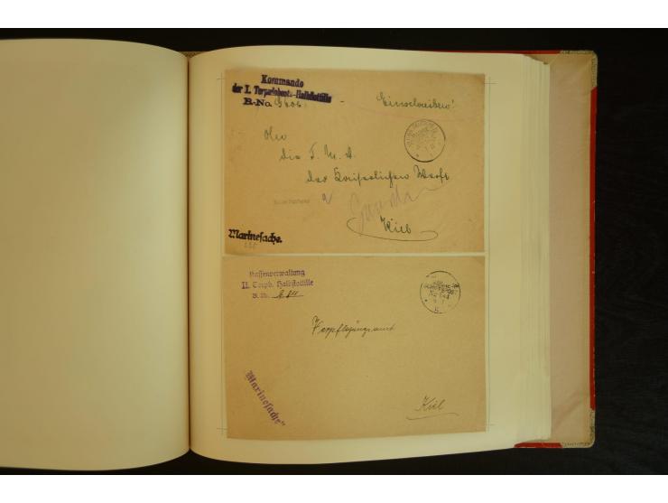 1896/1918, umfangreiche Sammlung mit über 670 Briefen, Karten und Ganzsachen, dabei viel frühe Post inkl. Post aus den Koloni