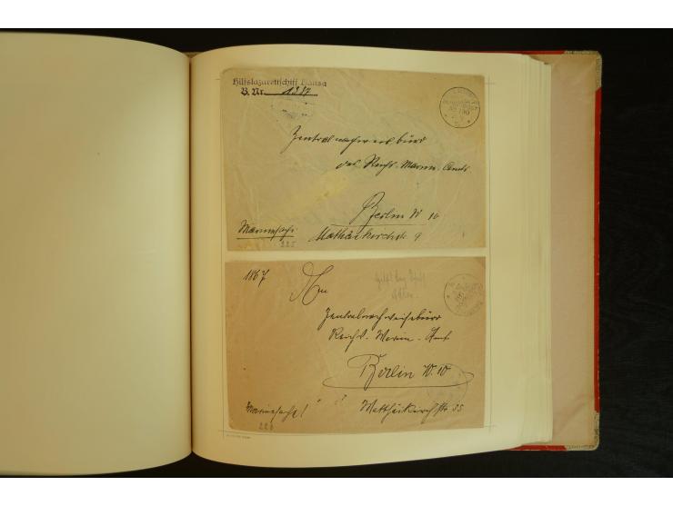 1896/1918, umfangreiche Sammlung mit über 670 Briefen, Karten und Ganzsachen, dabei viel frühe Post inkl. Post aus den Koloni