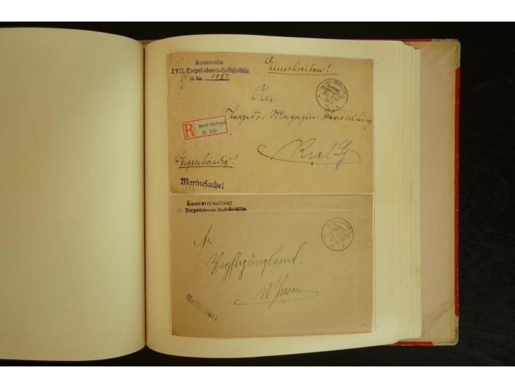 1896/1918, umfangreiche Sammlung mit über 670 Briefen, Karten und Ganzsachen, dabei viel frühe Post inkl. Post aus den Koloni