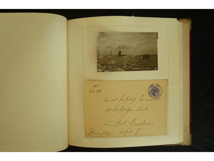1896/1918, umfangreiche Sammlung mit über 670 Briefen, Karten und Ganzsachen, dabei viel frühe Post inkl. Post aus den Koloni