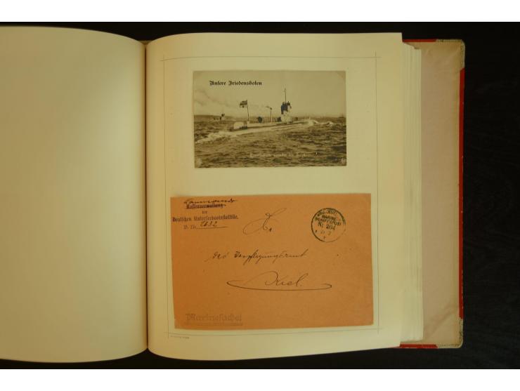 1896/1918, umfangreiche Sammlung mit über 670 Briefen, Karten und Ganzsachen, dabei viel frühe Post inkl. Post aus den Koloni