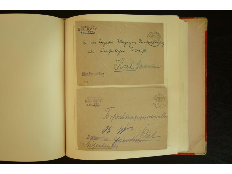 1896/1918, umfangreiche Sammlung mit über 670 Briefen, Karten und Ganzsachen, dabei viel frühe Post inkl. Post aus den Koloni