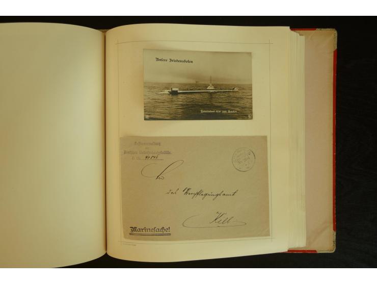 1896/1918, umfangreiche Sammlung mit über 670 Briefen, Karten und Ganzsachen, dabei viel frühe Post inkl. Post aus den Koloni