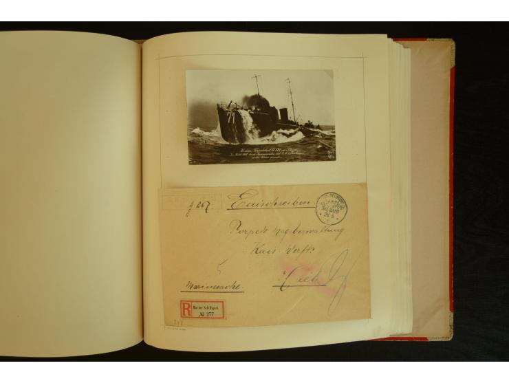 1896/1918, umfangreiche Sammlung mit über 670 Briefen, Karten und Ganzsachen, dabei viel frühe Post inkl. Post aus den Koloni