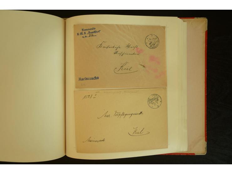 1896/1918, umfangreiche Sammlung mit über 670 Briefen, Karten und Ganzsachen, dabei viel frühe Post inkl. Post aus den Koloni