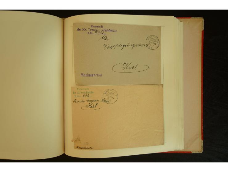 1896/1918, umfangreiche Sammlung mit über 670 Briefen, Karten und Ganzsachen, dabei viel frühe Post inkl. Post aus den Koloni