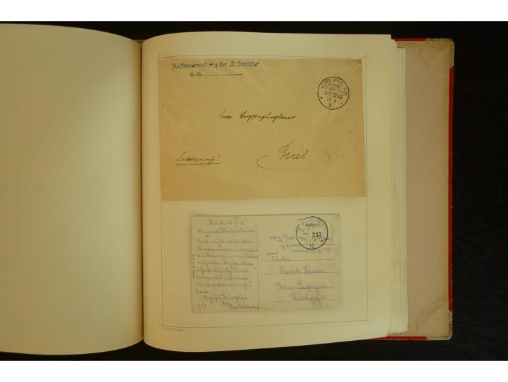 1896/1918, umfangreiche Sammlung mit über 670 Briefen, Karten und Ganzsachen, dabei viel frühe Post inkl. Post aus den Koloni