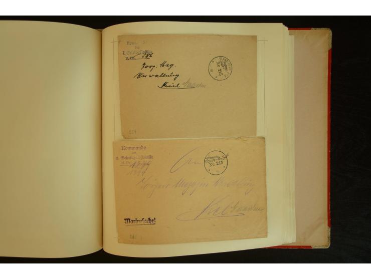 1896/1918, umfangreiche Sammlung mit über 670 Briefen, Karten und Ganzsachen, dabei viel frühe Post inkl. Post aus den Koloni