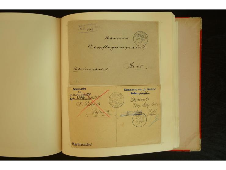 1896/1918, umfangreiche Sammlung mit über 670 Briefen, Karten und Ganzsachen, dabei viel frühe Post inkl. Post aus den Koloni