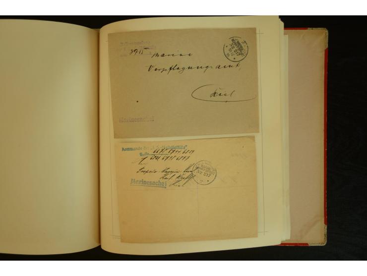 1896/1918, umfangreiche Sammlung mit über 670 Briefen, Karten und Ganzsachen, dabei viel frühe Post inkl. Post aus den Koloni