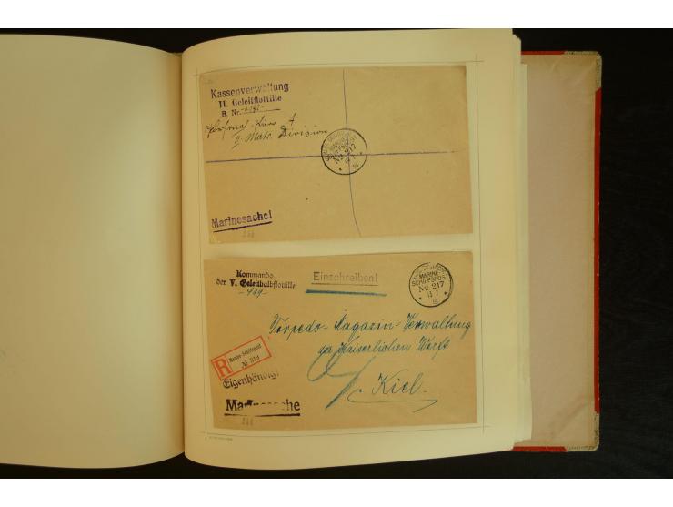 1896/1918, umfangreiche Sammlung mit über 670 Briefen, Karten und Ganzsachen, dabei viel frühe Post inkl. Post aus den Koloni